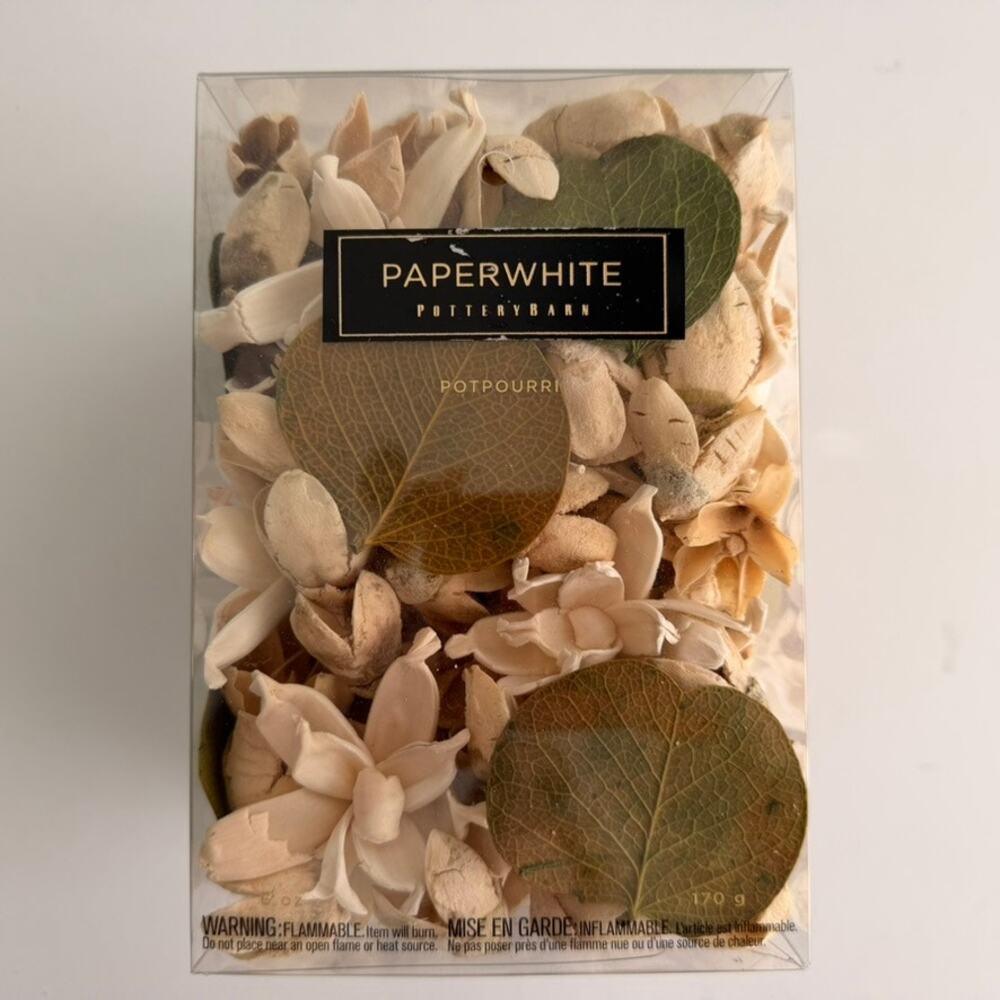 Pottery Barn Paperwhite Potpourri RARE Retired Scent NEW in Box! 170g Large